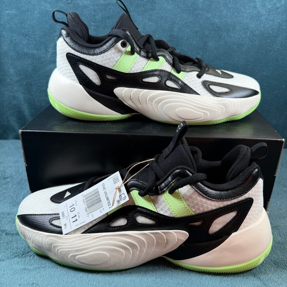 Adidas Tray Young‎ Unlimited 2 White/Yellow Basketball Shoe M10/W11 IE7761